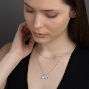Mirella Zodiac Charm Necklace With 1 ct Diamond [Sterling Silver]