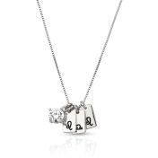 Mirella Zodiac Charm Necklace With 1 ct Diamond [Sterling Silver]