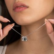 Mirella Zodiac Charm Diamond Necklace [Sterling Silver]