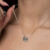 Mirella Zodiac Charm Diamond Necklace [Sterling Silver]