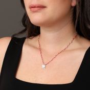 Mirella Zodiac Charms Necklace - Red String [Sterling Silver]