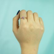 Anillo Amor de Madre - Doble Amor [Bañado en Oro Rosa de 18K]