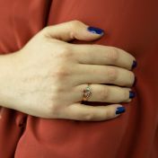 Mutterliebe Ring - Dreifache Liebe [750er rosévergoldet]