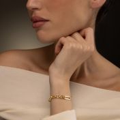 Modern Paperclip Bracelet [Gold Plated]