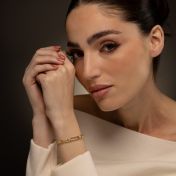 Modern Paperclip Bracelet [Gold Plated]