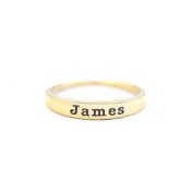 Moon Glow Name Ring [Gold Plated]