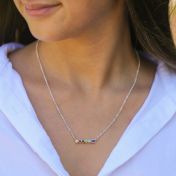 Heart and Home Birthstone Necklace [Sterling Silver]