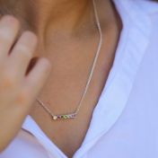 Heart and Home Birthstone Necklace [Sterling Silver]