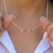 Heart and Home Birthstone Necklace [Sterling Silver]