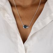 Collier Prénom Amour d'Une Mère Horizontal [Argent 925]