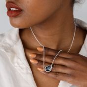 Collier Prénom Amour d'Une Mère Horizontal [Argent 925]