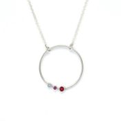 Moedersliefde Geboortesteen Ketting [Sterling Zilver]