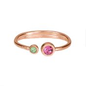 Anillo Amor de Madre [Bañado en Oro Rosa de 18K]