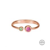Anillo Amor de Madre [Bañado en Oro Rosa de 18K]