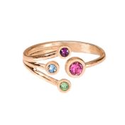 Anillo Amor de Madre - Triple Amor [Bañado en Oro Rosa de 18K]