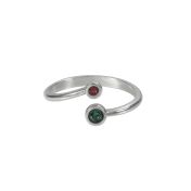 Family Love Birthstone Ring [Sterling Silver]