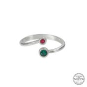 Anillo de Piedras de Nacimiento Amor de Familia [Plata de Ley]