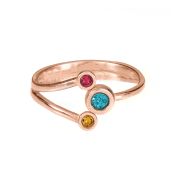 Bague Amour d'une Mère - Amour Double [Plaqué Or Rose 18ct]