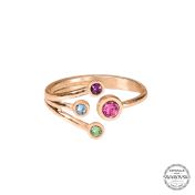 Anillo Amor de Madre - Triple Amor [Bañado en Oro Rosa de 18K]