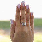 Mit Liebe Versiegelt Ring mit Namen [Sterlingsilber]