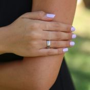 Anello Amore Condiviso Martellato con Nome [Argento 925]