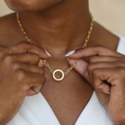 Mijn Anker Naam Ketting [18K Goud Verguld]