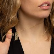 Talisa Multi-Name Necklace with Heart Charm [18K Gold Plated]