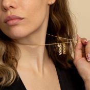 Talisa Multi-Name Necklace with Heart Charm [18K Gold Plated]