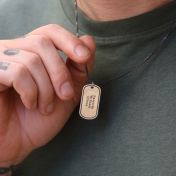 Classic Tag Multi Engraved Necklace - Sterling Silver