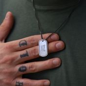 Classic Tag Multi Engraved Necklace - Sterling Silver