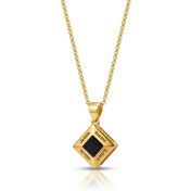 Sacred Name Necklace with Nano Bible [18K Gold Plated]