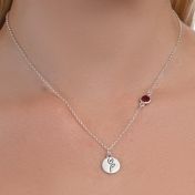 BE STRONG - Sterling Silver Necklace with Swarovski® Crystal