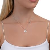 JUST BE - Sterling Silver Necklace with Swarovski® Crystal