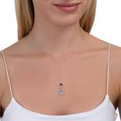 JUST BE - Tail Chain Sterling Silver Necklace with Swarovski® Crystal