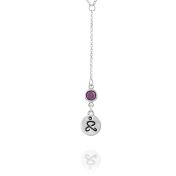 JUST BE - Tail Chain Sterling Silver Necklace with Swarovski® Crystal
