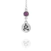 JUST BE - Tail Chain Sterling Silver Necklace with Swarovski® Crystal