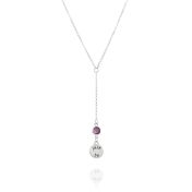 JUST BE - Tail Chain Sterling Silver Necklace with Swarovski® Crystal