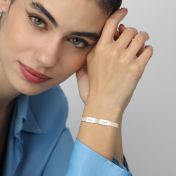 Milanaise Armband mit Gravur [Sterlingsilber]