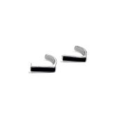 Noir Bar Earrings [Sterling Silver]