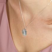 Northern Star Medallion Name Necklace [Sterling Silver]