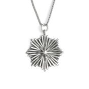 Northern Star Medallion Name Necklace [Sterling Silver]