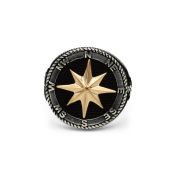 Northern Star Men Ring - Sterling Silver