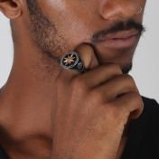 Northern Star Men Ring - Sterling Silver