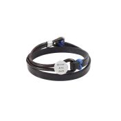 Blue Ocean Men Name Bracelet - Sterling Silver