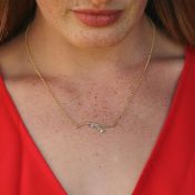 Collier Force de l'Océan avec Pierres de Naissance [Plaqué Or 18ct]