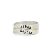 Ocean Tide Name Ring [Sterling Silver]