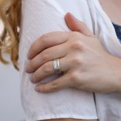 De Enige Echte Huisdier Naam Ring [Sterling Zilver]