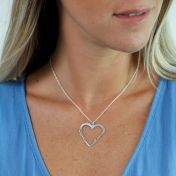 Our Heart Name Necklace [Sterling Silver]