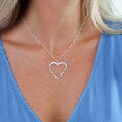 Our Heart Name Necklace [Sterling Silver]