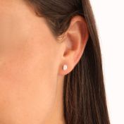 Oval Diamond Stud Earrings - 0.6 ct [14 Karat Gold]